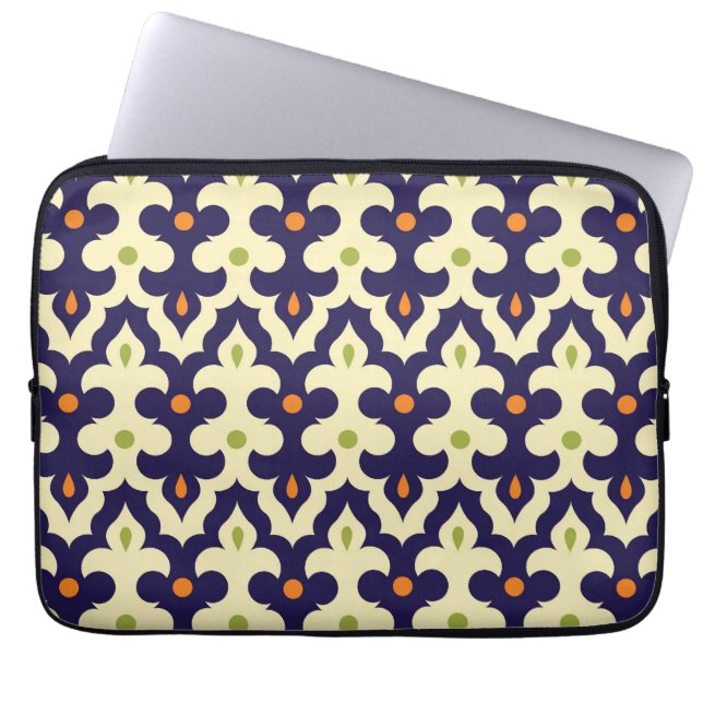 Funda Para Portátil Modelo marroquí del arabesque de Paisley del (Frente)