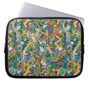 Funda Para Portátil Modelo médico del icono del arte abstracto