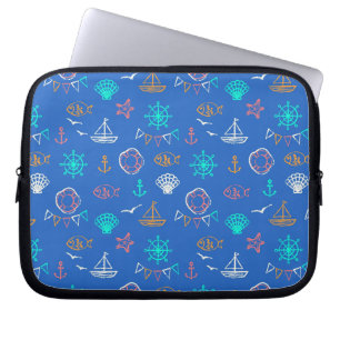 Funda Para Portátil Modelo náutico 1 del dibujo de tiza
