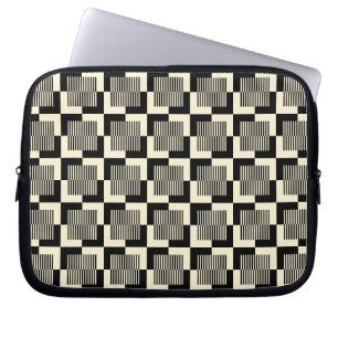 Funda Para Portátil Modelo negro y del moreno retro