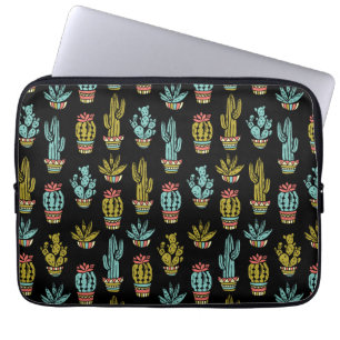 Funda Para Portátil Modelo oscuro del cactus del Grunge
