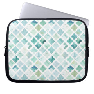 Funda Para Portátil Modelo pintado a mano de la turquesa