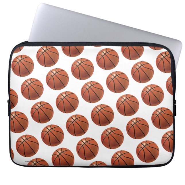 Funda Para Portátil Modelo pintado del baloncesto (Frente)