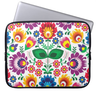 Funda Para Portátil Modelo popular floral polaco tradicional del