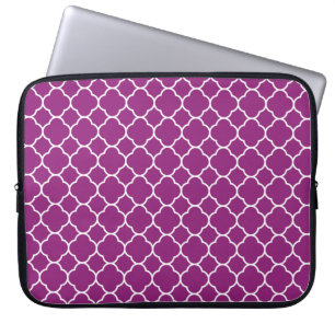 Funda Para Portátil Modelo púrpura bonito de Quatrefoil