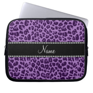Funda Para Portátil Modelo púrpura conocido personalizado del leopard