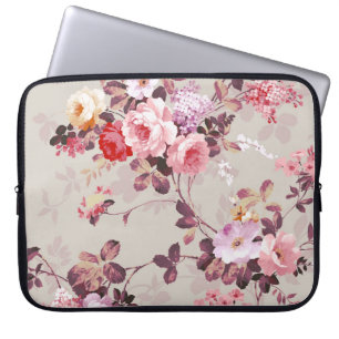 Funda Para Portátil Modelo púrpura rosado elegante de los rosas del