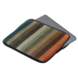 Funda Para Portátil Modelo rayado del otoño caliente del vintage,