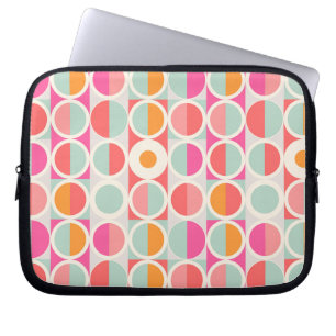 Funda Para Portátil Modelo retro del círculo de las rosas fuertes