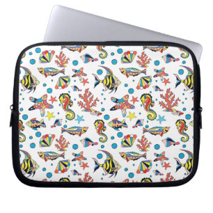 Funda Para Portátil Modelo subacuático colorido de la vida marina