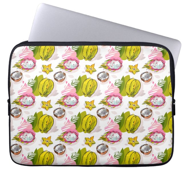 Funda Para Portátil Modelo texturizado carta blanca de la fruta (Frente)