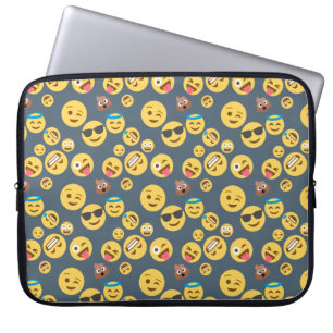 Funda Para Portátil Modelo tonto del gris de la emoji