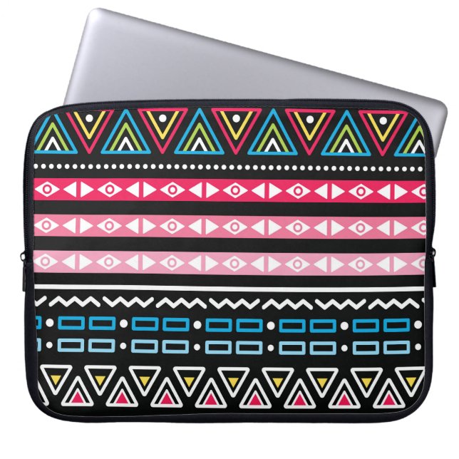 Funda Para Portátil Modelo tribal inconsútil azteca tradicional del (Frente)