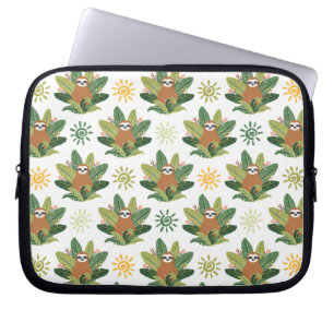 Funda Para Portátil Modelo tropical de la pereza