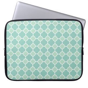 Funda Para Portátil Modelo verde bonito de Quatrefoil