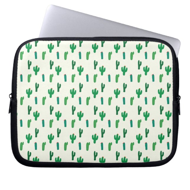 Funda Para Portátil Modelo verde claro del cactus (Frente)