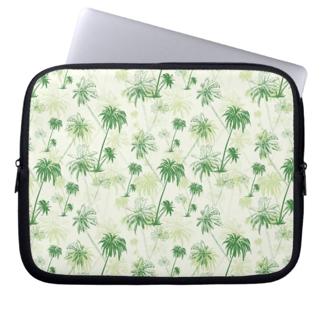 Funda Para Portátil Modelo verde de la palmera (Frente)