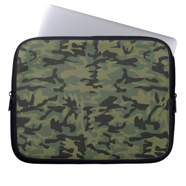 Funda Para Portátil Modelo verde del camo (Frente)