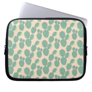 Funda Para Portátil Modelo verde y rosado del cactus