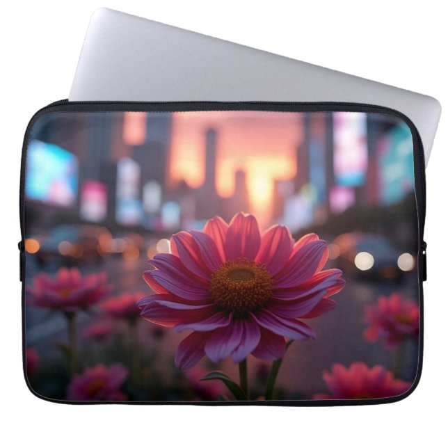 Funda Para Portátil Modern Dusk Daisies 13' (Frente)