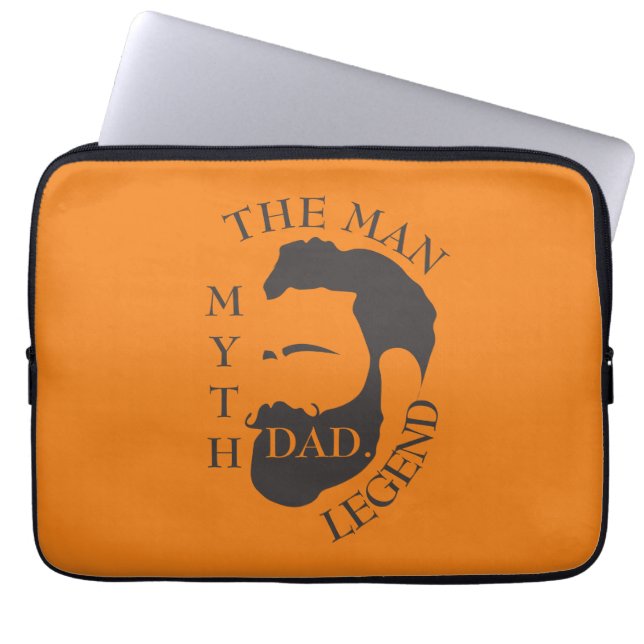 Funda Para Portátil Modern Elegant Legendary Dad Father's Day (Frente)