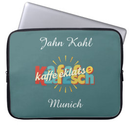 Funda Para Portátil Modern Kaffeeklatsch German Heritage Personalized