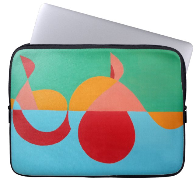 Funda Para Portátil Modern Music Art Treble Clef Laptop Sleeve (Frente)