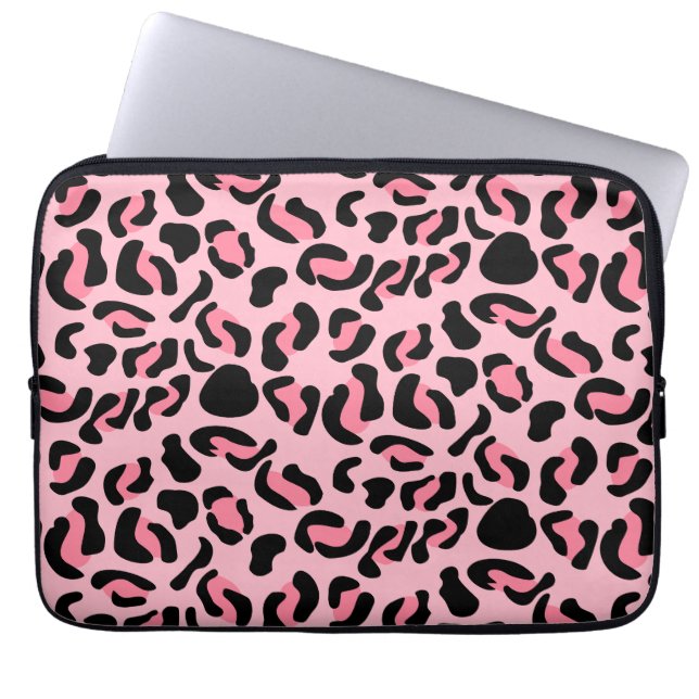 Funda Para Portátil Modern Pink Leopard Pattern Animal (Frente)