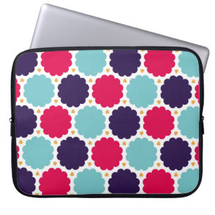 Funda Para Portátil  modern seamless colorful geometry cloud pattern, 