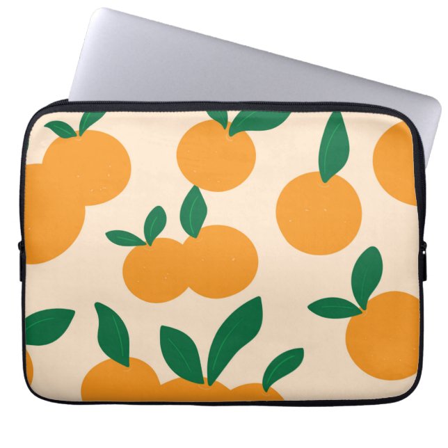 Funda Para Portátil Modern Stylish Citrus Fruit Oranges Pattern (Frente)
