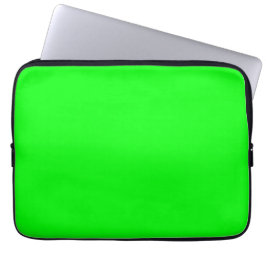 Funda Para Portátil Moderna pantalla verde neón brillante sólido plano