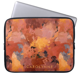 Funda Para Portátil Moderna Terracotta Rust Naranja Brown