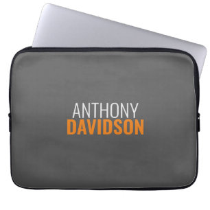 Funda Para Portátil Moderna y elegante llanura profesional Minimalista