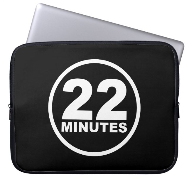 Funda Para Portátil Moderno - 22 Minutos (Frente)