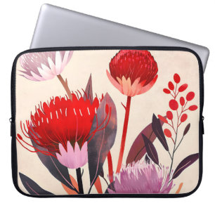 Funda Para Portátil Moderno boho floral botánico minimalista