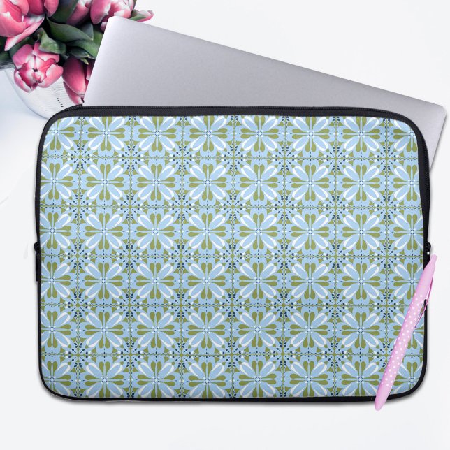 Funda Para Portátil Moderno diseño escandinavo azul oliva verde (Subido por el creador)
