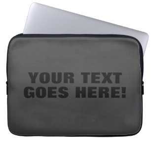 Funda Para Portátil Moderno Gris Negrita Profesional Minimalista Su Te