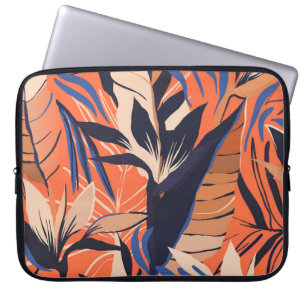 Funda Para Portátil Moderno patrón de ilustracion de plantas de selva