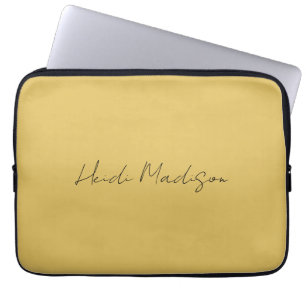 Funda Para Portátil Moderno y elegante llano simple caligrafía de colo