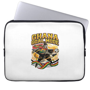 Funda Para Portátil Modo Gol de Ghana Esqueleto Delantero Naciones Str