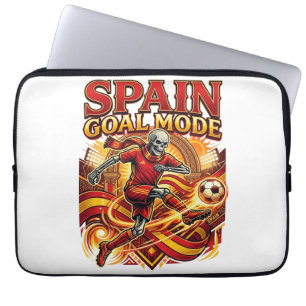 Funda Para Portátil Modo Gol España Esqueleto Delantero Naciones Stree