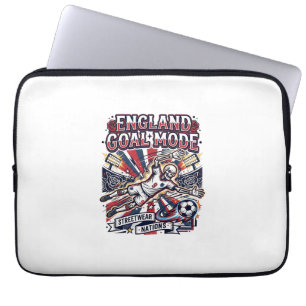 Funda Para Portátil Modo Gol Inglaterra Esqueleto Delantero Naciones R