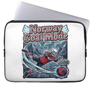 Funda Para Portátil Modo Gol Noruega Esqueleto Delantero Naciones Ropa