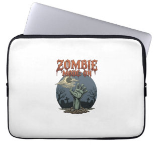 Funda Para Portátil Modo Zombie Halloween Mano Cementerio Luna_1
