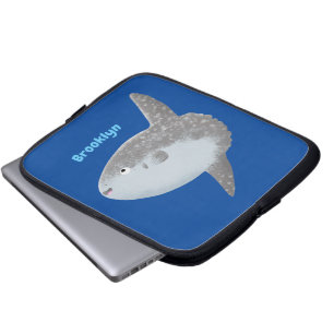 Funda Para Portátil Mola mola de pez luna oceánica lindo personalizado