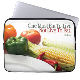 Funda Para Portátil Moliere cita Inspiradora "Come para vivir"