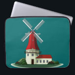 Funda Para Portátil Molino de viento hermoso del delantal<br><div class="desc">Los molinos del delantal diferencian de los molinos de la torre, que son generalmente cilíndricos bastante que hexagonales u octagonales, y construido de ladrillo o de la albañilería de piedra en vez de la madera. Este tipo de molino de viento consiguió su nombre de su semejanza a los delantales llevados...</div>