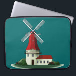 Funda Para Portátil Molino de viento hermoso del delantal<br><div class="desc">Los molinos del delantal diferencian de los molinos de la torre, que son generalmente cilíndricos bastante que hexagonales u octagonales, y construido de ladrillo o de la albañilería de piedra en vez de la madera. Este tipo de molino de viento consiguió su nombre de su semejanza a los delantales llevados...</div>