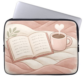 Funda Para Portátil Momento Acogedor de Lectura - Diseño para Amantes 