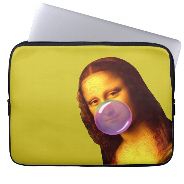 Funda Para Portátil Mona Lisa Chicle Bubble (Frente)